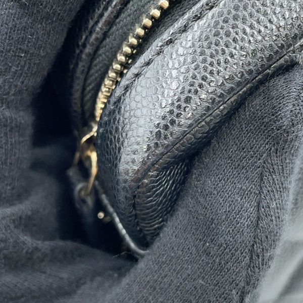 シャネル チェーンショルダーバッグ マトラッセ ココマーク クラシック チェーンクラッチ キャビアスキン AP4425 黒