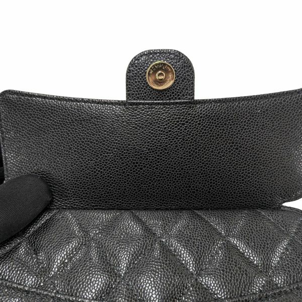 シャネル チェーンショルダーバッグ マトラッセ ココマーク クラシック チェーンクラッチ キャビアスキン AP4425 黒