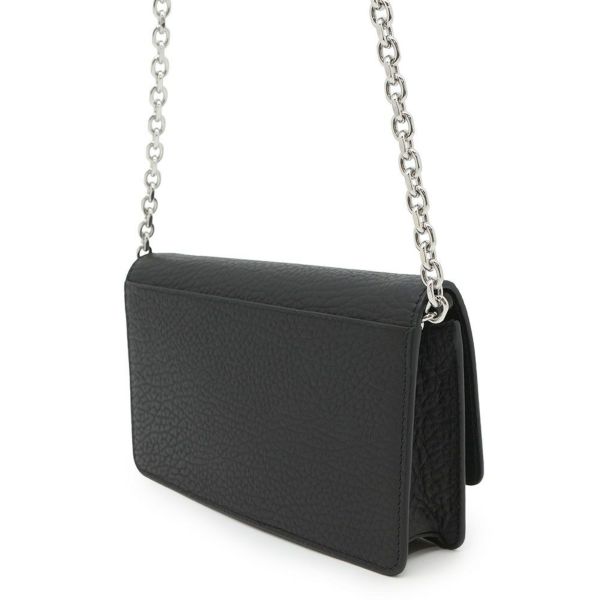 メゾンマルジェラ チェーンウォレット ４ステッチ レザー SA3UI0008 Maison Margiela 財布 黒