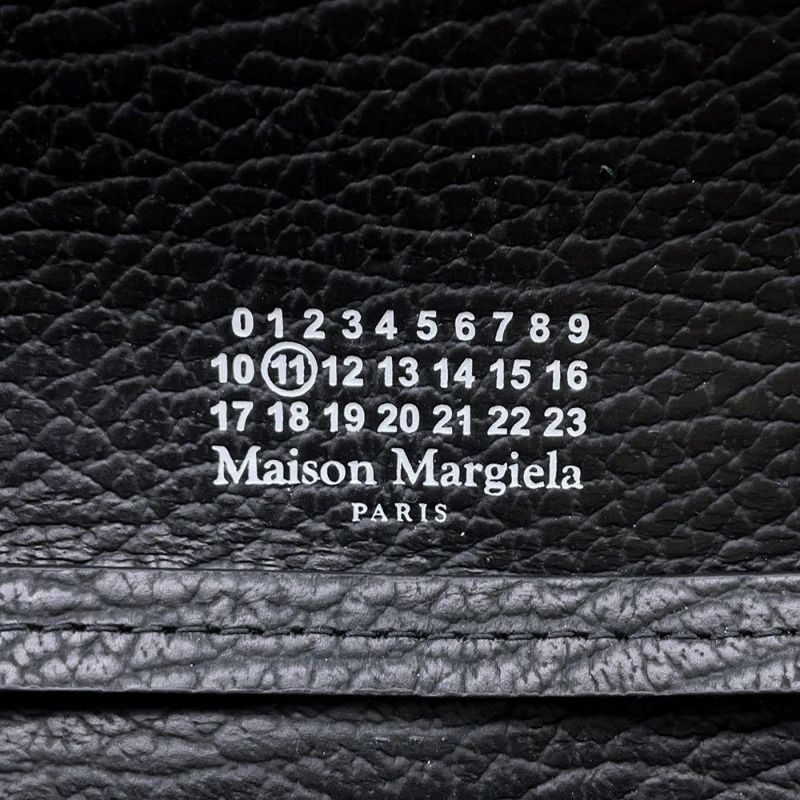 メゾンマルジェラ チェーンウォレット ４ステッチ レザー SA3UI0008 Maison Margiela 財布 黒