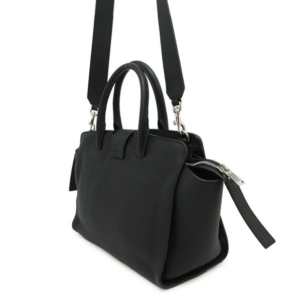 サンローランパリ ハンドバッグ ベイビー ダウンタウン カバス レザー 436834 SAINT LAURENT PARIS 2wayショルダー 黒