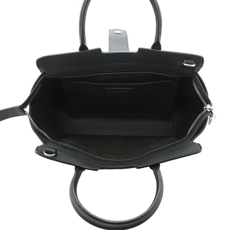 サンローランパリ ハンドバッグ ベイビー ダウンタウン カバス レザー 436834 SAINT LAURENT PARIS 2wayショルダー 黒