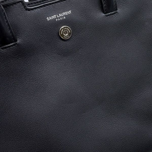 サンローランパリ ハンドバッグ ベイビー ダウンタウン カバス レザー 436834 SAINT LAURENT PARIS 2wayショルダー 黒