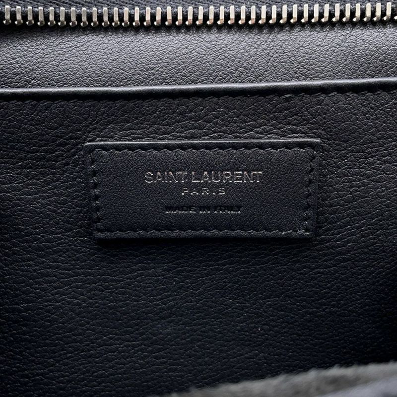 サンローランパリ ハンドバッグ ベイビー ダウンタウン カバス レザー 436834 SAINT LAURENT PARIS 2wayショルダー 黒