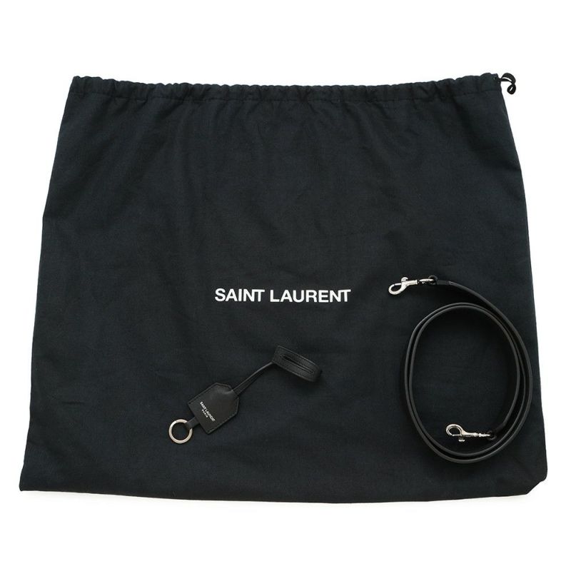 サンローランパリ ハンドバッグ ベイビー ダウンタウン カバス レザー 436834 SAINT LAURENT PARIS 2wayショルダー 黒