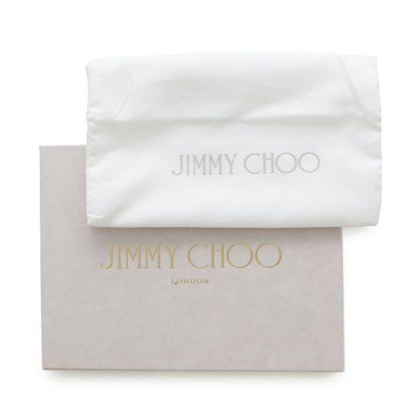 ジミーチュウ 二つ折り財布 ハニ HANNI スタースタッズ レザー JIMMY CHOO 財布 黒