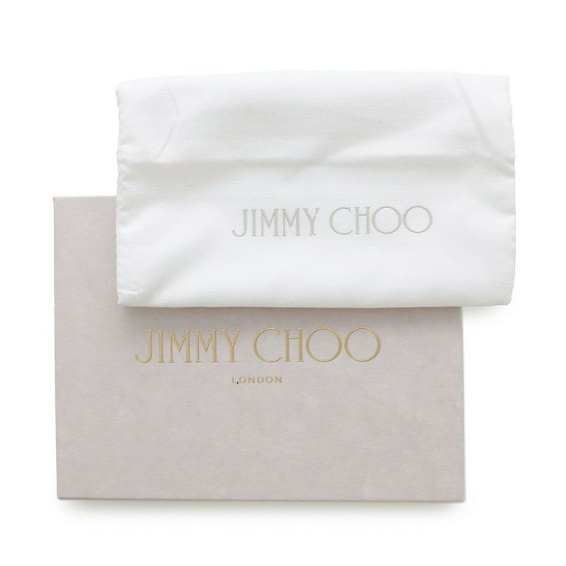 ジミーチュウ 二つ折り財布 ハニ HANNI スタースタッズ レザー JIMMY CHOO 財布 黒