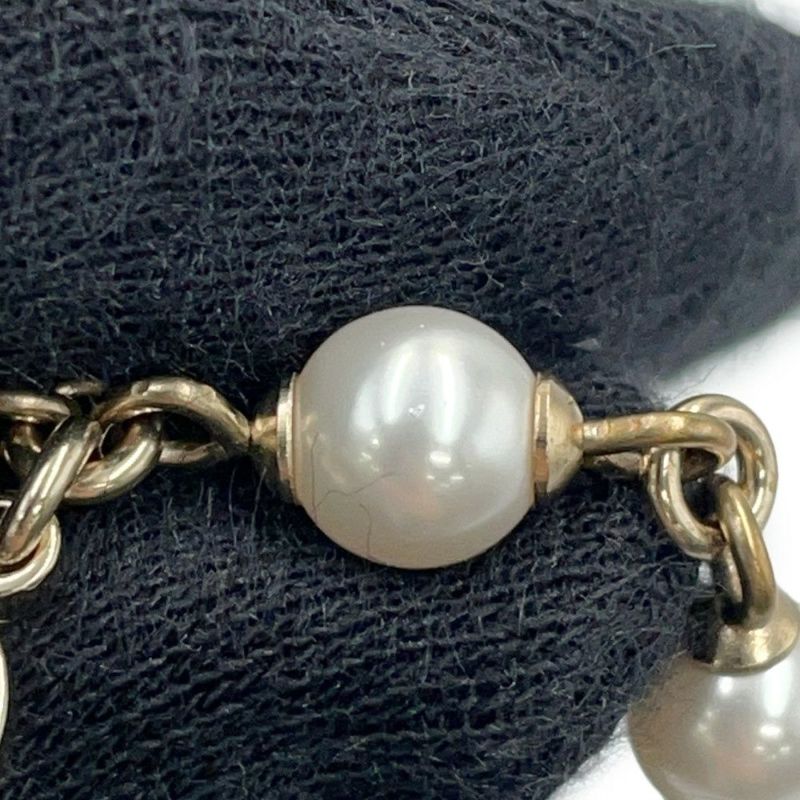 シャネル ブレスレット ココマーク ハート ラインストーン フェイクパ―ル メタル A21B AB7003 CHANEL アクセサリー