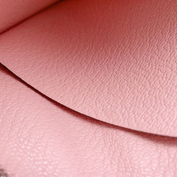 エルメス コインケース パドック ウォレット ローズサクラ/キャラメル/シルバー金具 シェブルミゾル Z刻印 HERMES