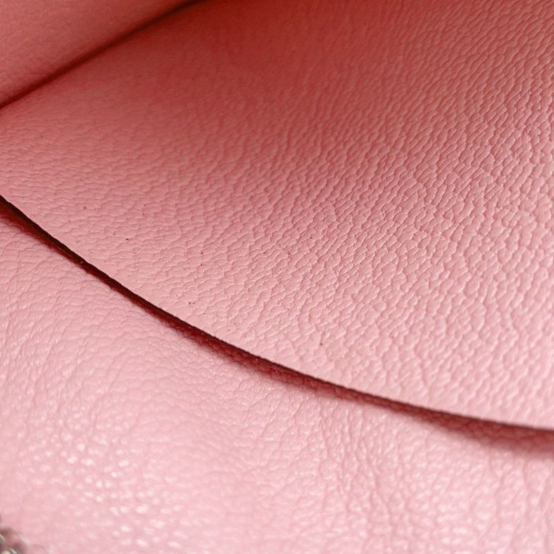 エルメス コインケース パドック ウォレット ローズサクラ/キャラメル/シルバー金具 シェブルミゾル Z刻印 HERMES