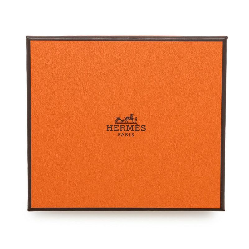 エルメス コインケース パドック ウォレット ローズサクラ/キャラメル/シルバー金具 シェブルミゾル Z刻印 HERMES