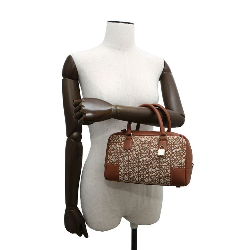 ロエベ ハンドバッグ アマソナ23 トリオンフ キャンバス レザー A039N07X03 LOEWE 2wayショルダー