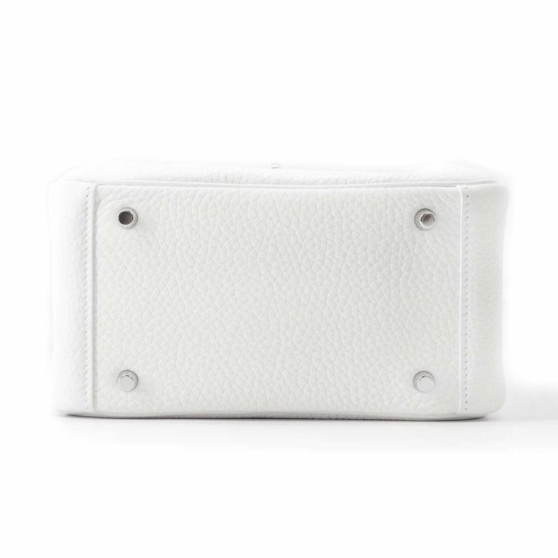 エルメス リンディ ミニ ニューホワイト/シルバー金具 トリヨンクレマンス B刻印 2way 白