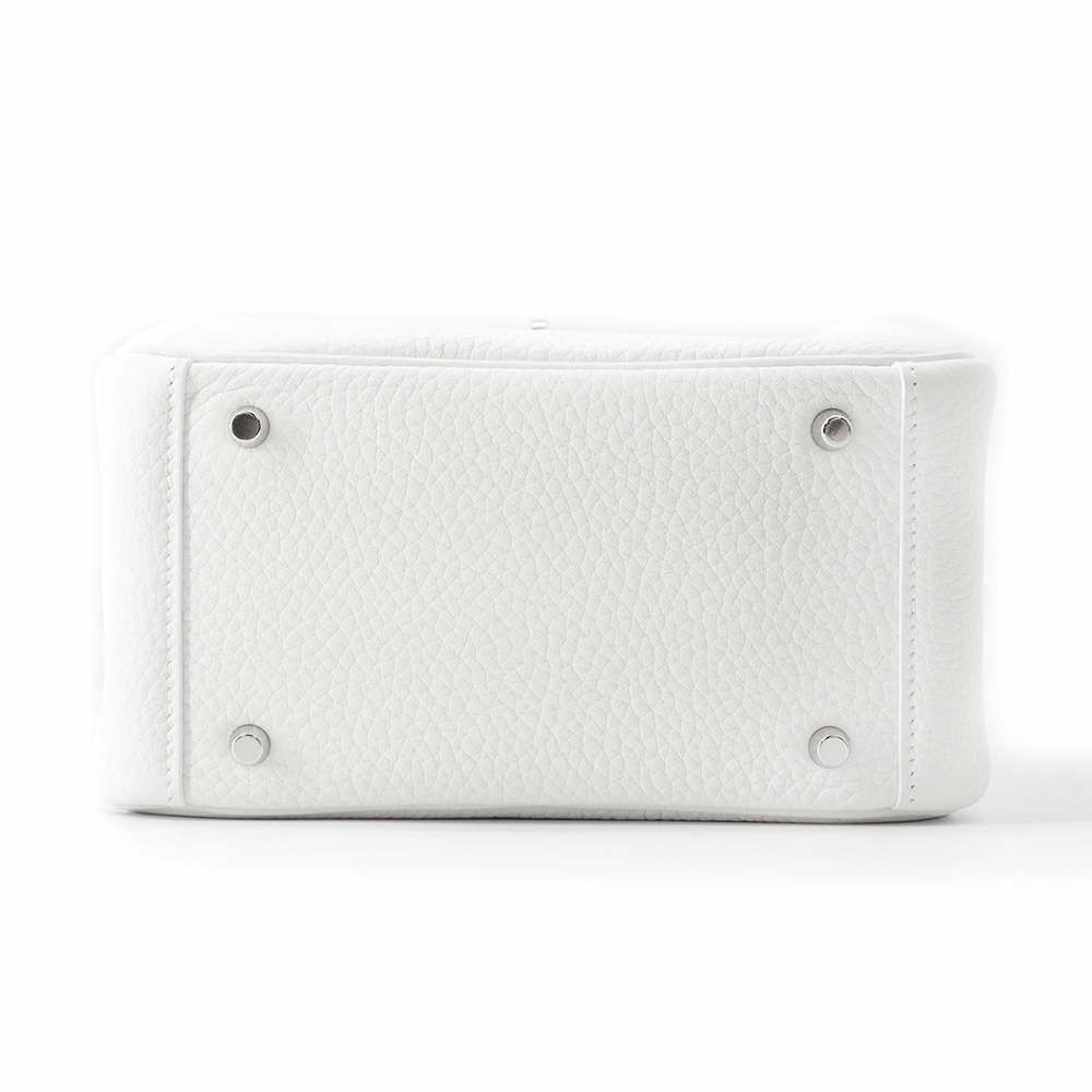 エルメス リンディ ミニ ニューホワイト/シルバー金具 トリヨンクレマンス B刻印 2way 白