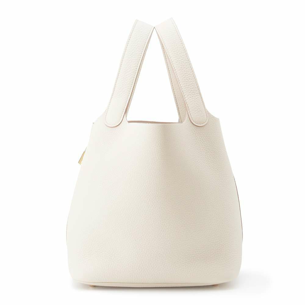 エルメス ハンドバッグ ピコタンロックMM ベトン/ゴールド金具 トリヨンクレマンス B刻印