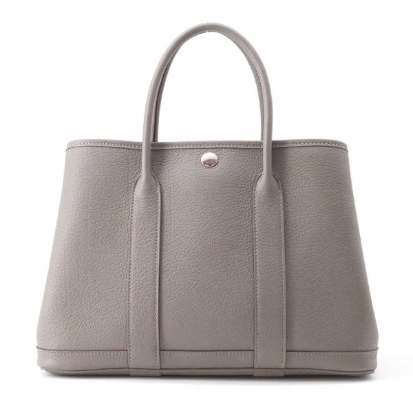 エルメス トートバッグ ガーデンパーティTPM グリメイヤー/シルバー金具 ネゴンダ B刻印