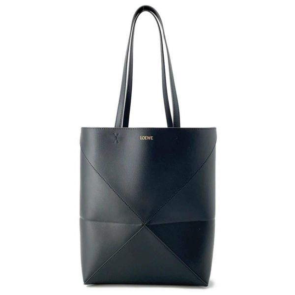 ロエベ トートバッグ パズル フォルド ミディアム カーフレザー LOEWE バッグ 黒