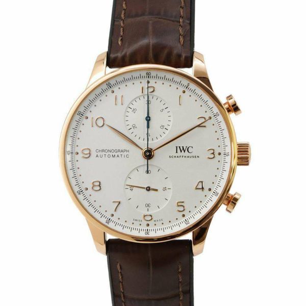 IWC ポルトギーゼ クロノグラフ IW371611 腕時計 シルバー文字盤