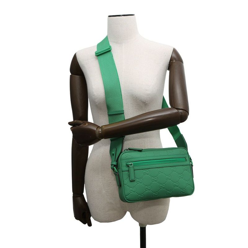 グッチ ショルダーバッグ GGラバーエフェクト スモール クロスボディバッグ 771293 GUCCI 2wayクラッチバッグ