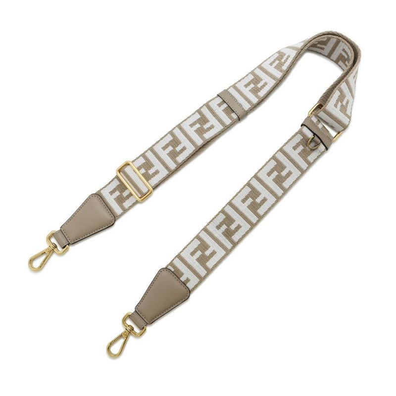 フェンディ ショルダーストラップ FFロゴ ストラップ ユー ジャカード レザー 8AV386 FENDI 小物