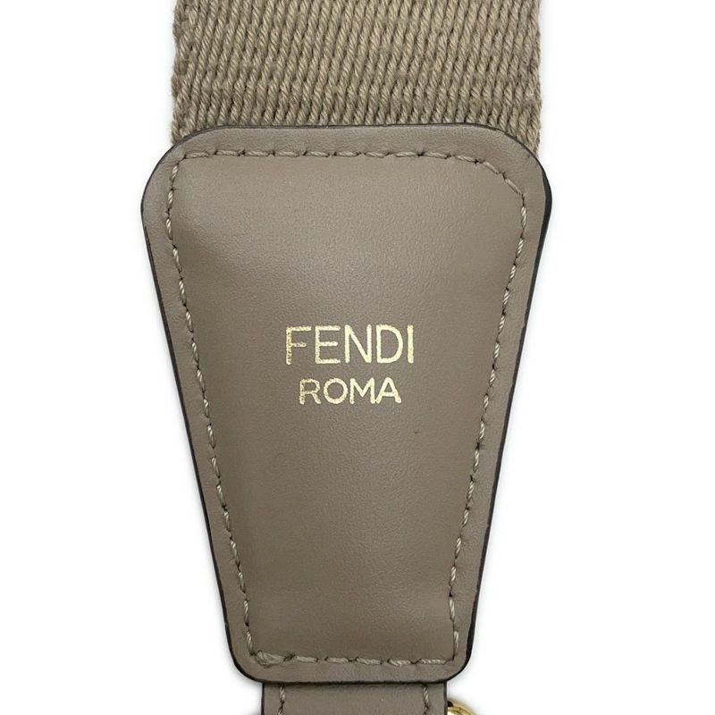 フェンディ ショルダーストラップ FFロゴ ストラップ ユー ジャカード レザー 8AV386 FENDI 小物