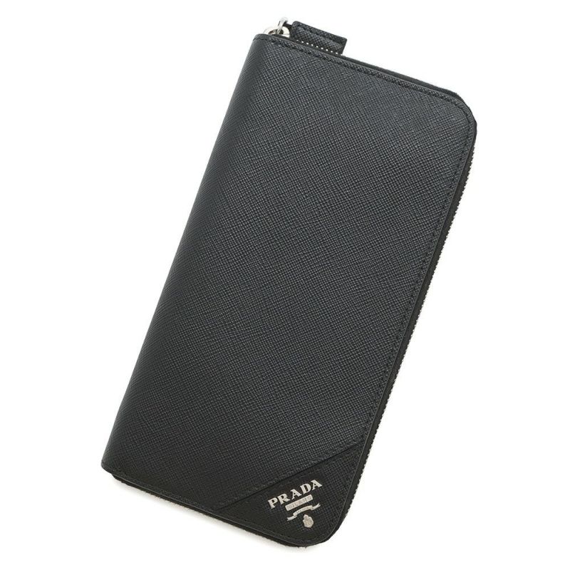 プラダ 長財布 サフィアーノ ラウンドファスナー 2ML317 PRADA 財布 黒