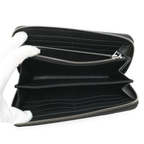 プラダ 長財布 サフィアーノ ラウンドファスナー 2ML317 PRADA 財布 黒