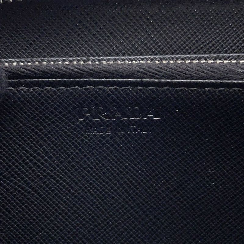 プラダ 長財布 サフィアーノ ラウンドファスナー 2ML317 PRADA 財布 黒