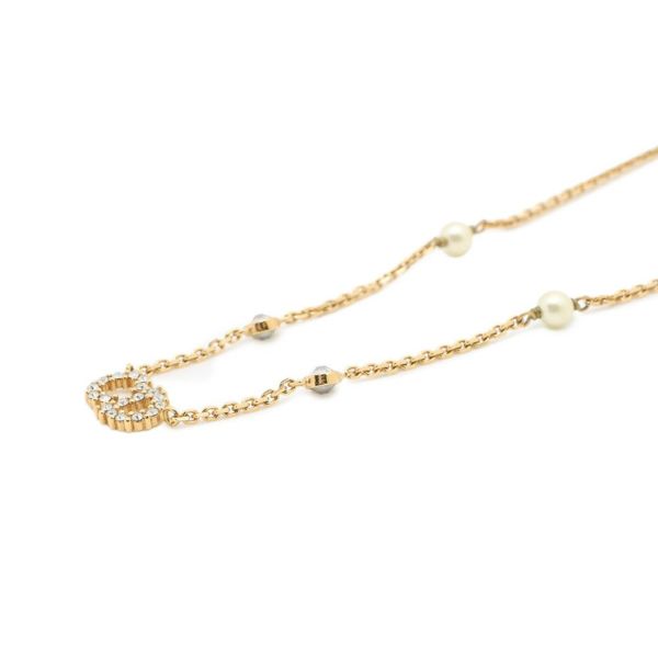 クリスチャン・ディオール ネックレス クレール ディー リュヌ CD フェイクパール ラインストーン N1033CDLCY_D301