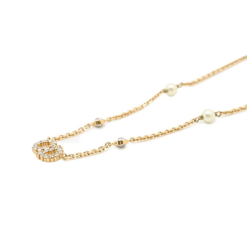 クリスチャン・ディオール ネックレス クレール ディー リュヌ CD フェイクパール ラインストーン N1033CDLCY_D301