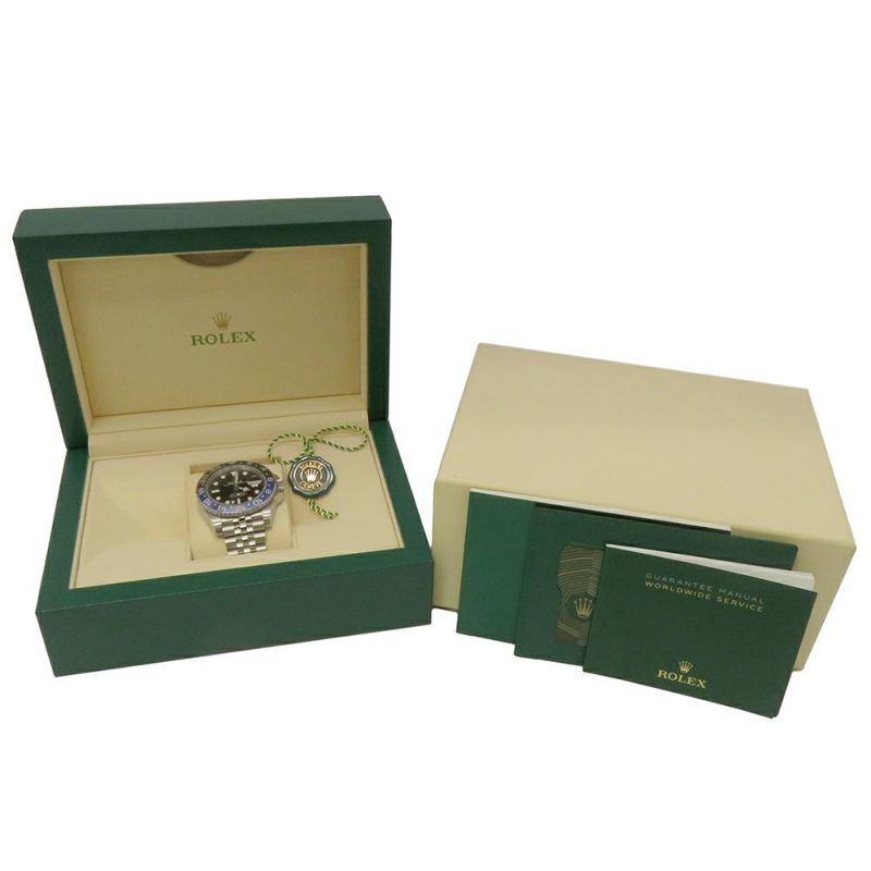 ロレックス GMTマスター2 デイト ランダムシリアル ルーレット 126710BLNR ROLEX 腕時計 黒文字盤