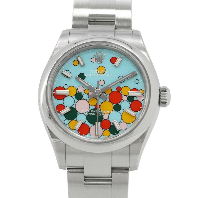 ロレックス オイスターパーペチュアル31 277200 ROLEX レディース ターコイズブルー文字盤