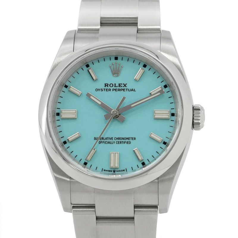 ロレックス オイスターパーペチュアル36 126000 ROLEX 腕時計 ターコイズブルー文字盤