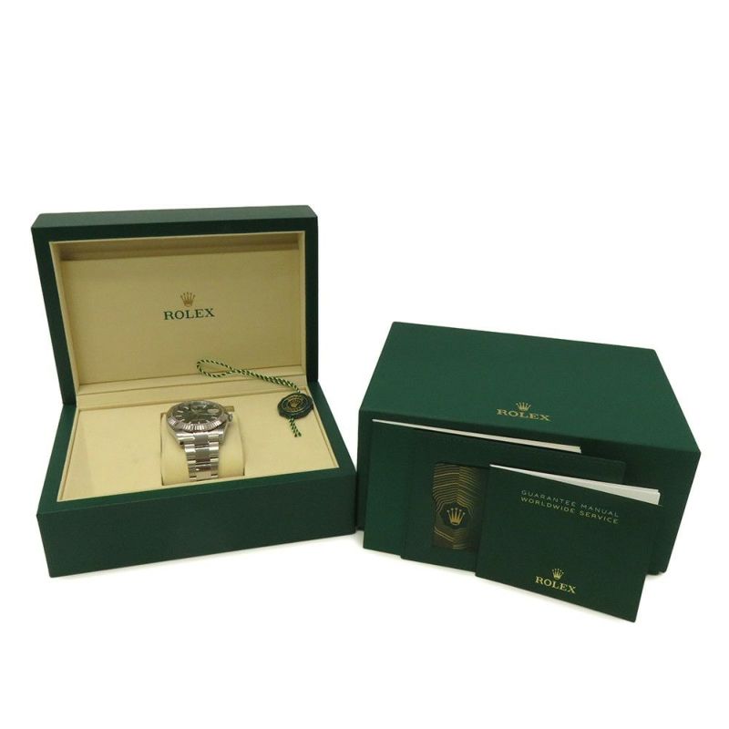 ロレックス デイトジャスト41 SS/K18WGホワイトゴールド 126334 ROLEX 腕時計 ミントグリーン文字盤