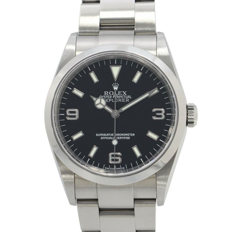 ロレックス エクスプローラー1 K番 114270 ROLEX 腕時計 黒文字盤