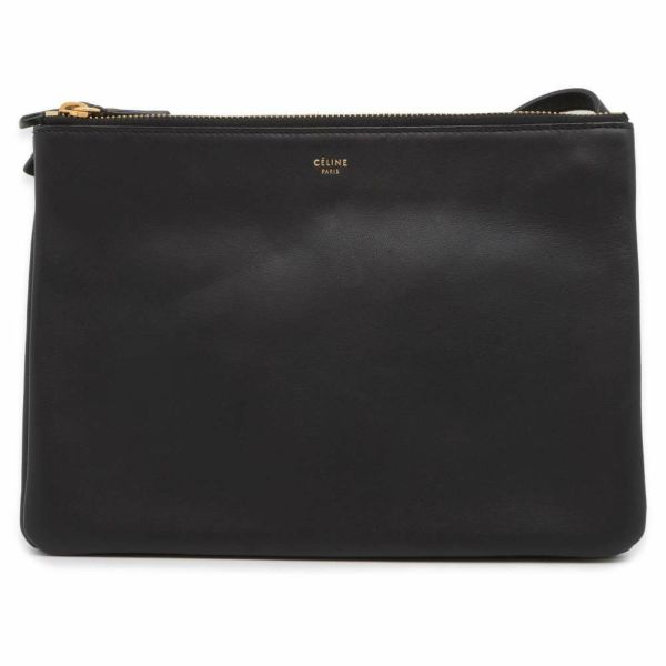 セリーヌ ショルダーバッグ トリオ ラージ レザー 171453ETA CELINE バッグ 黒