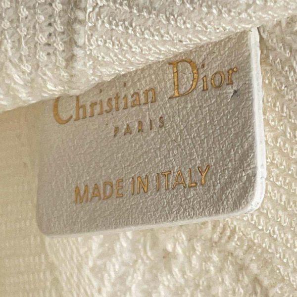 クリスチャン・ディオール トートバッグ ブックトート ミニ キャンバス Christian Dior 白 セール品