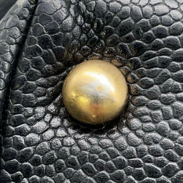 シャネル トートバッグ ココマーク キャビアスキン CHANEL バッグ ショルダー 黒