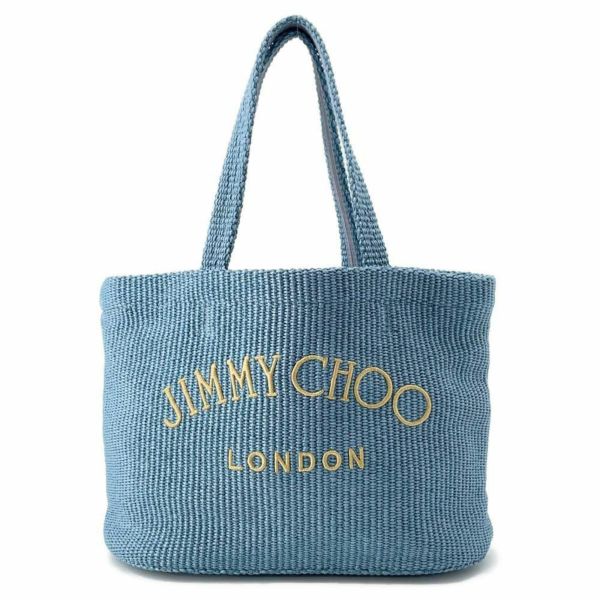 ジミーチュウ トートバッグ ビーチバッグ ラフィア JIMMY CHOO バッグ カゴバッグ