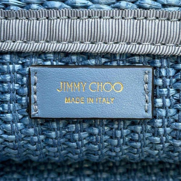 ジミーチュウ トートバッグ ビーチバッグ ラフィア JIMMY CHOO バッグ カゴバッグ