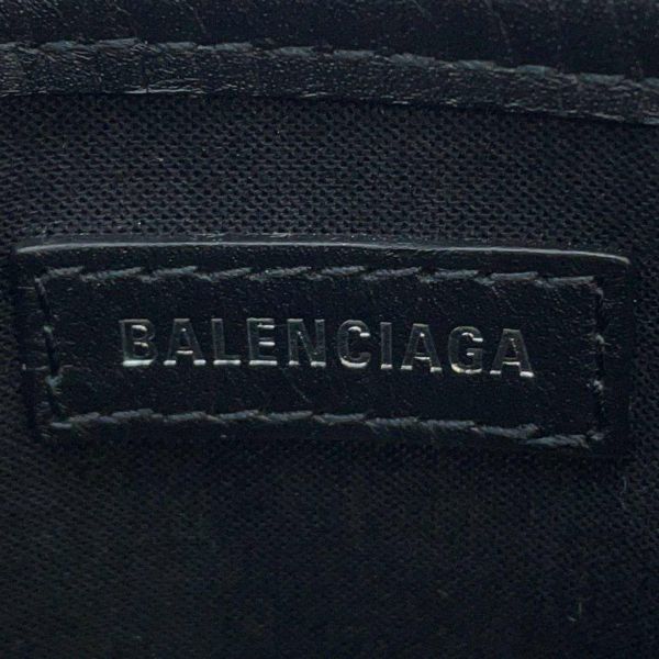 バレンシアガ ハンドバッグ ネイビーカバ XS 390346 BALENCIAGA バッグ ポーチ付き 黒 白