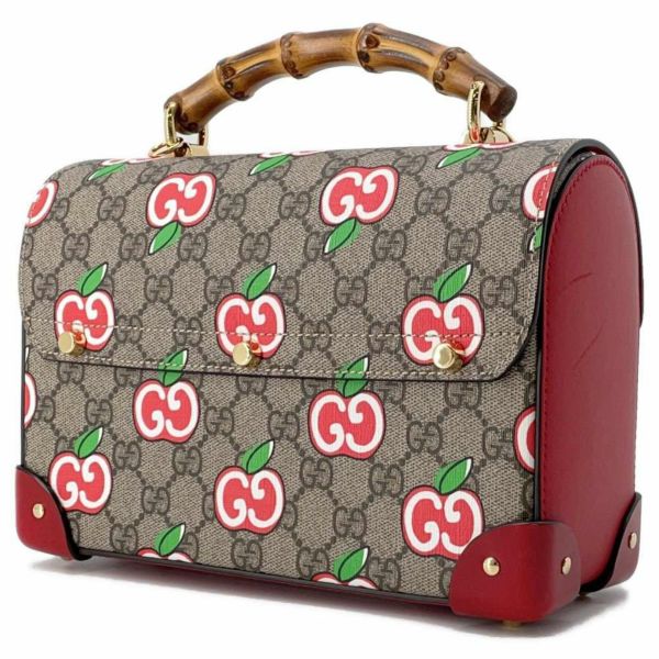 グッチ ハンドバッグ GGアップル バンブー GGスプリーム 603221 GUCCI 2wayショルダーバッグ リンゴ