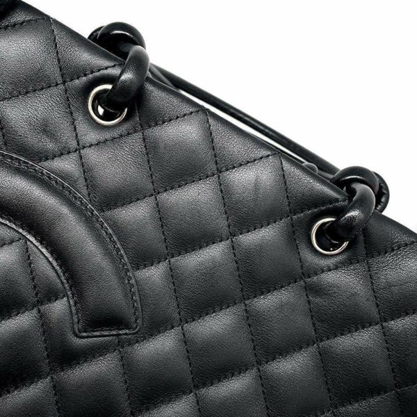 シャネル ハンドバッグ カンボンライン ココマーク ミディアムトート A25167 CHANEL バッグ 黒