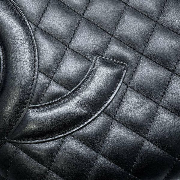 シャネル ハンドバッグ カンボンライン ココマーク ミディアムトート A25167 CHANEL バッグ 黒