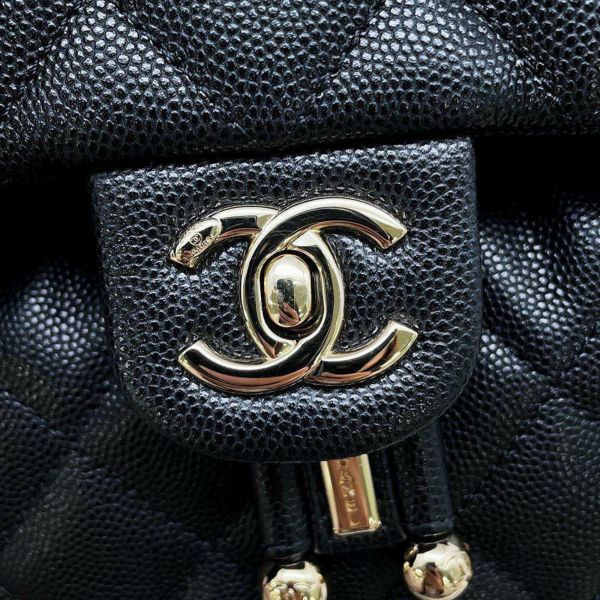 シャネル リュック マトラッセ ココマーク キャビアスキン AS4058 CHANEL バッグ バックパック 黒