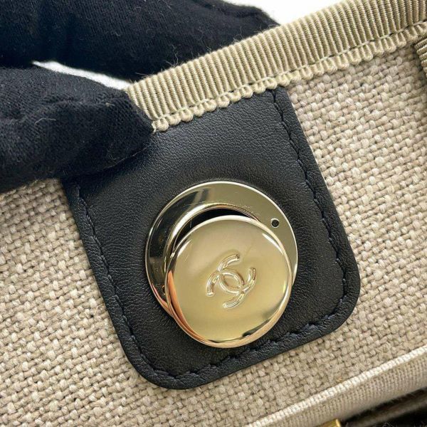 シャネル ト チェーントートバッグ ドーヴィル ショッピングバッグ レザー ツイード AS3351 CHANEL バッグ