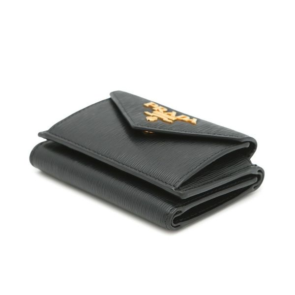 プラダ 三つ折り財布 ヴィッテロ ムーブ コンパクトウォレット 1MH021 PRADA 財布 黒