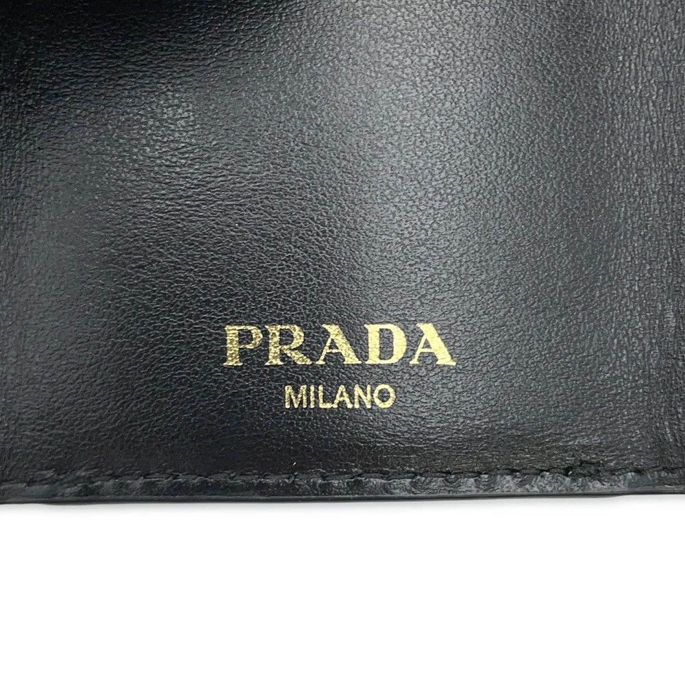 プラダ 三つ折り財布 ヴィッテロ ムーブ コンパクトウォレット 1MH021 PRADA 財布 黒