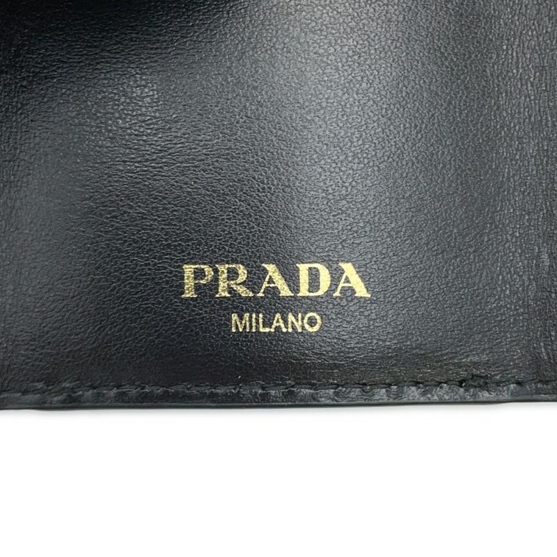 プラダ 三つ折り財布 ヴィッテロ ムーブ コンパクトウォレット 1MH021 PRADA 財布 黒