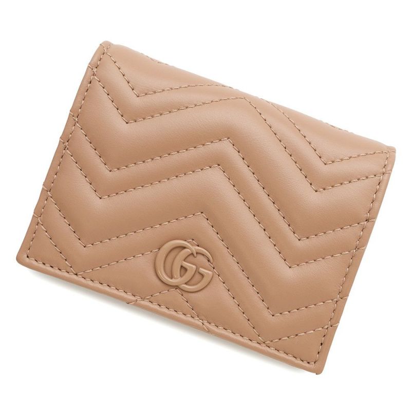 グッチ 二つ折り財布 GGマーモント カードケース ウォレット 466492 GUCCI ダブルG シェブロン